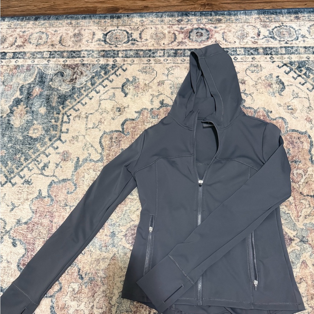 CALIA by Carrie Underwood Dark Charcoal Gray Hooded Zip Athletic Jacket